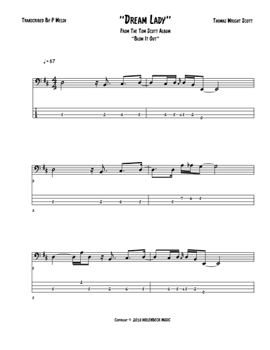 Dream Lady (arr. Accubass)