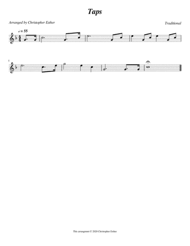 Taps (Military Salute for Trumpet) (arr. Christopher Esther)