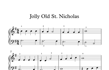 Jolly Old Saint Nicholas (arr. PianoWithMichael.com)
