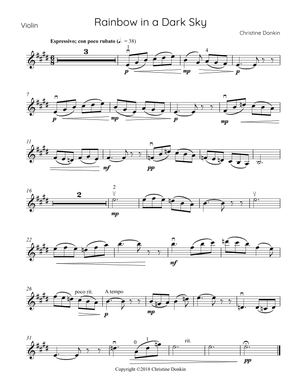 Rainbow in a Dark Sky