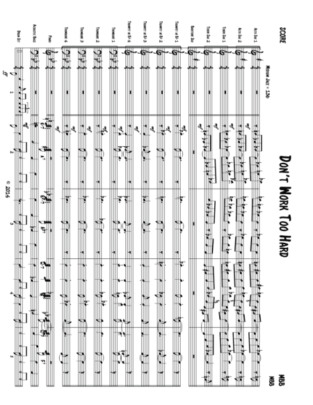 Don't Work Too Hard GateWay Editions Jazz Ensemble Series