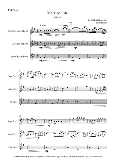 Married Life (arr. Fabio Britto)