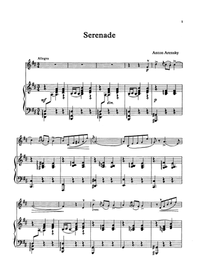 Serenade (arr. Unknown)
