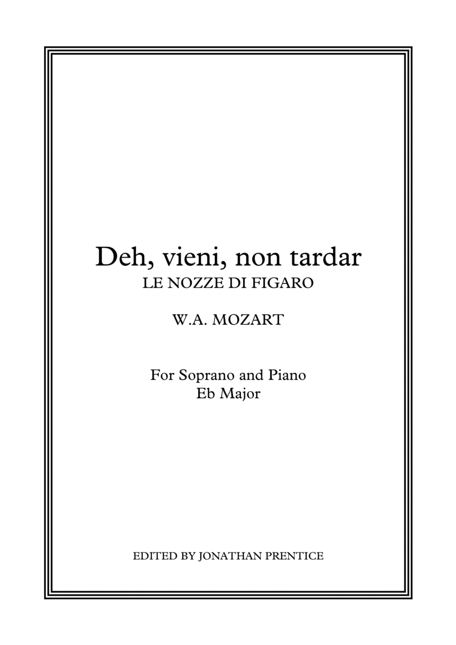 Deh vieni, non tardar - Le nozze di Figaro (Eb Major) (arr. Jonathan Prentice)