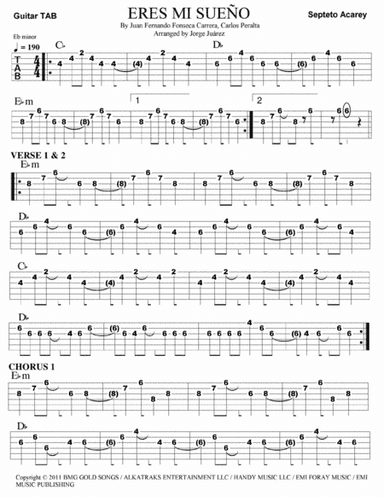 Eres Mi Sue (arr. Jorge Juárez)