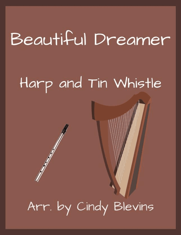 Beautiful Dreamer, Harp and Tin Whistle (D) (arr. Cindy Blevins)