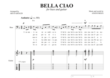 Bella Ciao (arr. Art.o Artaud)