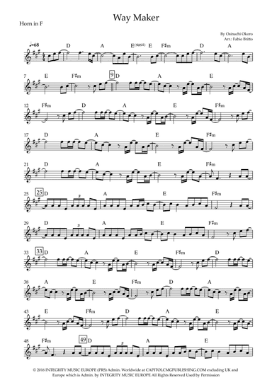 Way Maker (arr. Fabio Britto)