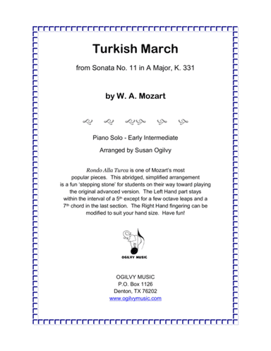 Turkish March (arr. Susan Ogilvy)