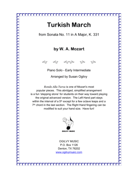 Turkish March (arr. Susan Ogilvy)