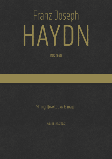 Haydn - String Quartet in E major, Hob.III:8 ; Op.2 No.2 (arr. J.G. Cucó Barber)