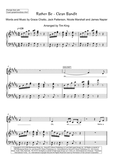 Rather Be (arr. Tim King)