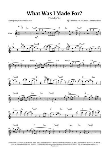 What Was I Made For? (arr. Glauco Fernandes)