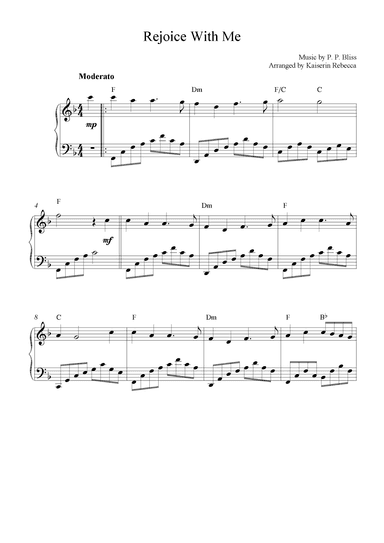 Rejoice With Me (arr. Kaiserin Rebecca)