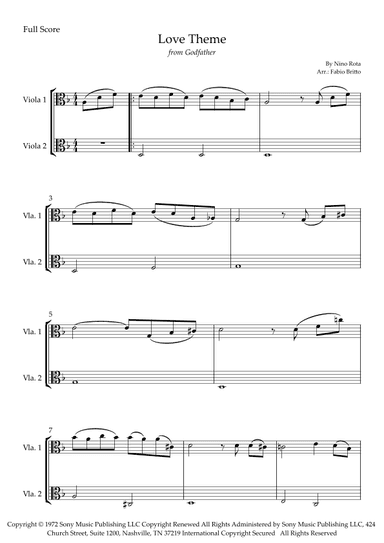 The Godfather (love Theme) (arr. Fabio Britto)