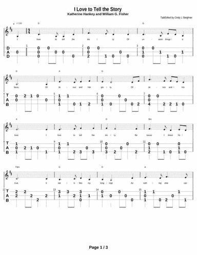I Love to Tell the Story (arr. Cindy Steighner)