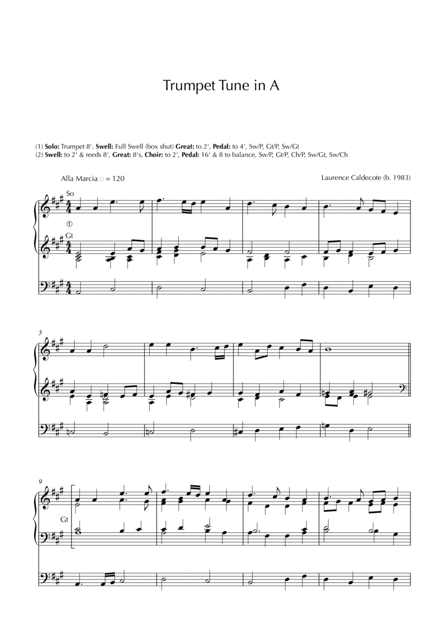 Trumpet Tune in A
