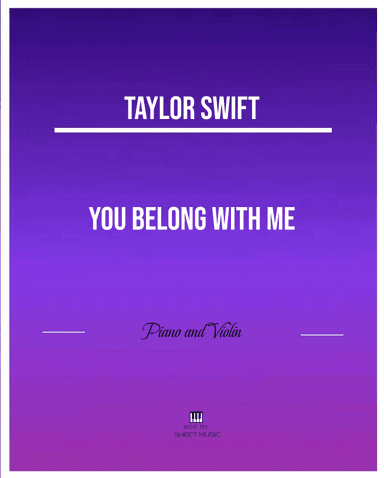 You Belong With Me (arr. ANDRE LAITANO)