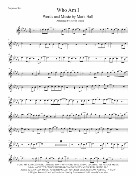 Who Am I (arr. Kevin Busse)