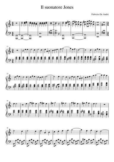 Il suonatore Jones - Fabrizio de Andrè (arr. Luca Loner)