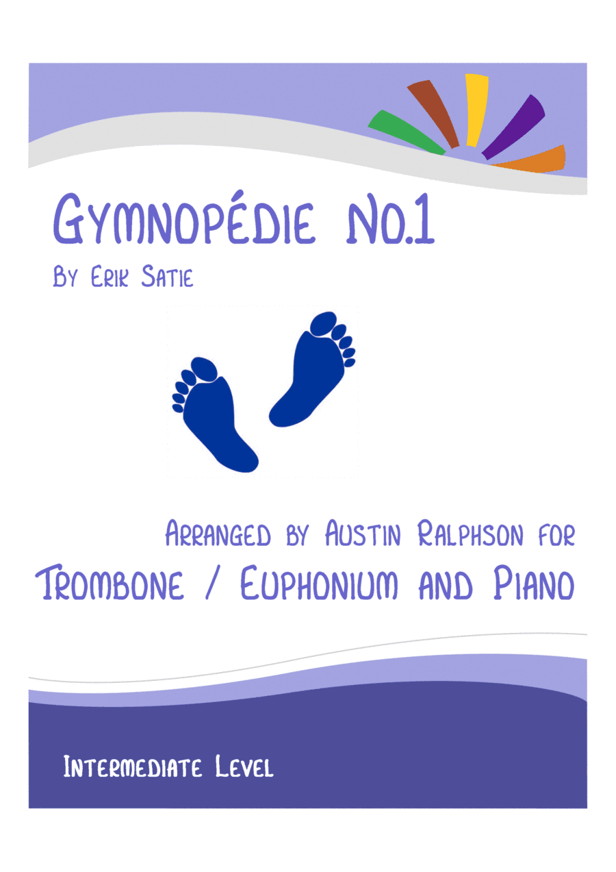 Gymnopedie No.1 - trombone or euphonium and piano with FREE BACKING TRACK (arr. Austin Ralphson)