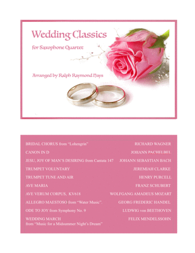 Wedding Classics for Saxophone Quartet (arr. Ralph Raymond Hays)