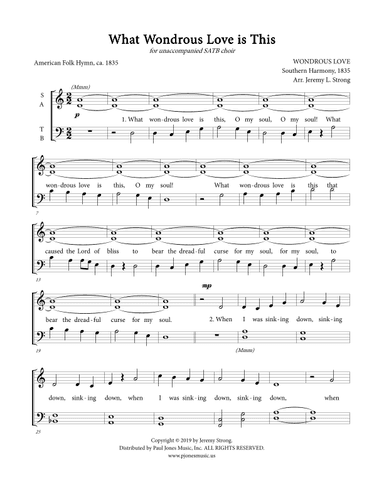 What Wondrous Love Is This (arr. Jeremy Strong)
