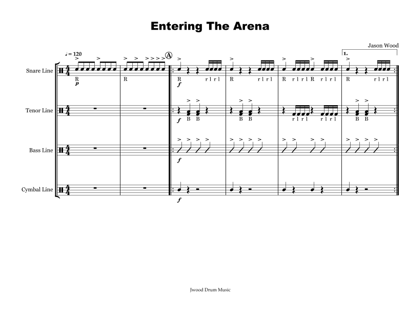 Entering The Arena (Drumline Cadence)