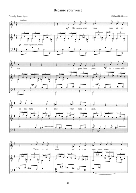 17. Because Your Voice - 36 Songs on Poems by James Joyce