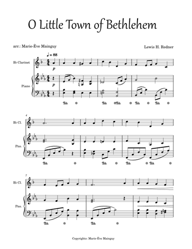 O Little Town of Bethlehem (arr. Marie-Ève Mainguy)