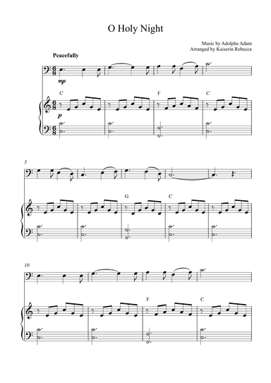 O Holy Night (arr. Kaiserin Rebecca)