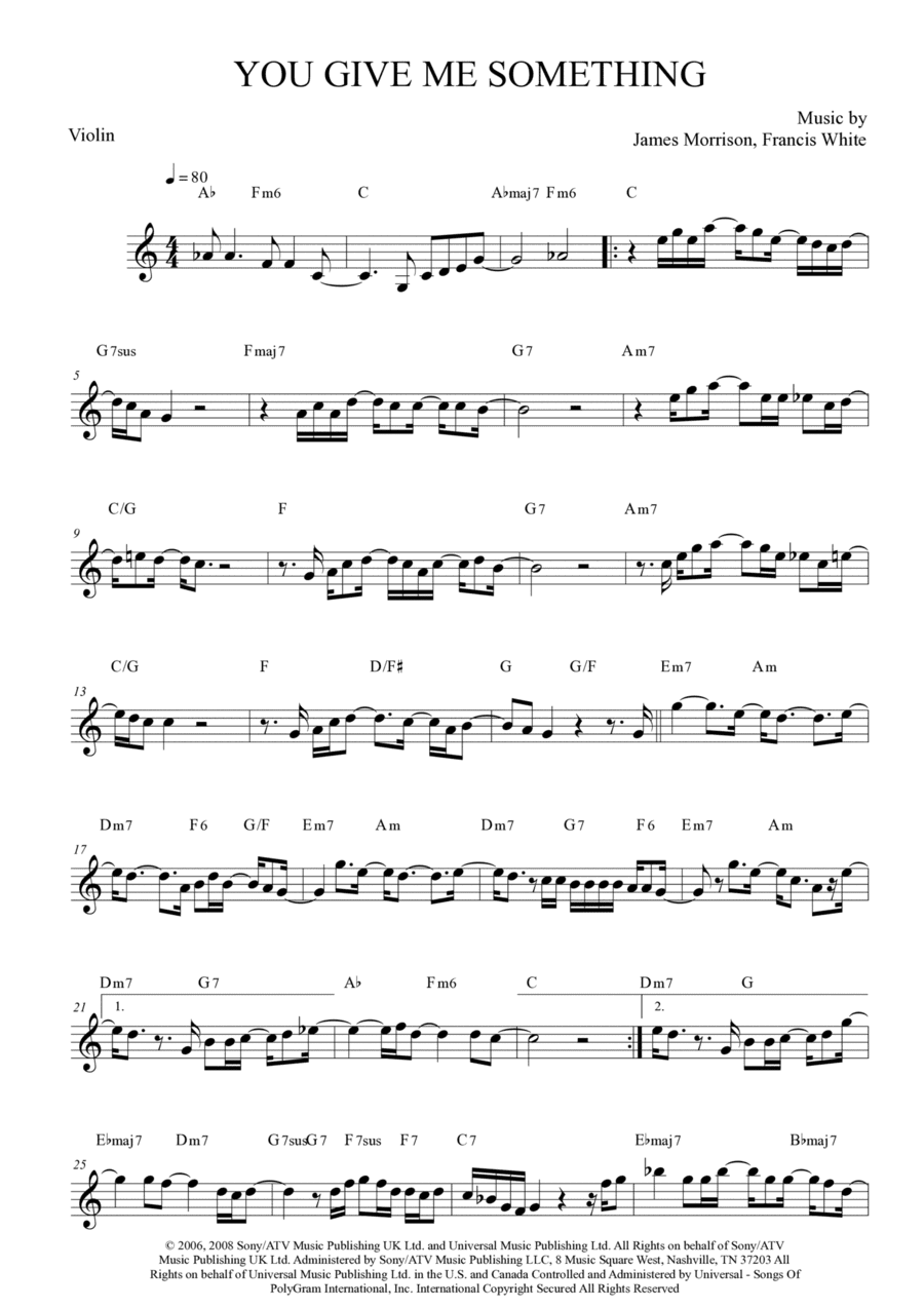 You Give Me Something (arr. Anderson Quevedo)