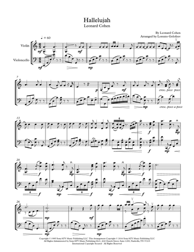 Hallelujah (arr. Lorento Golofeev)