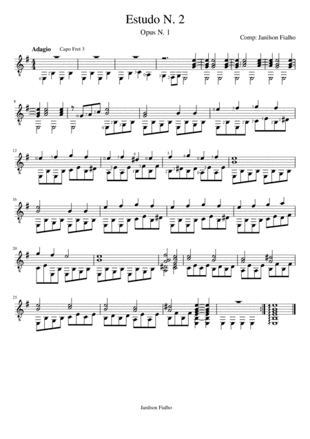 Estudo n.2, Opus 1