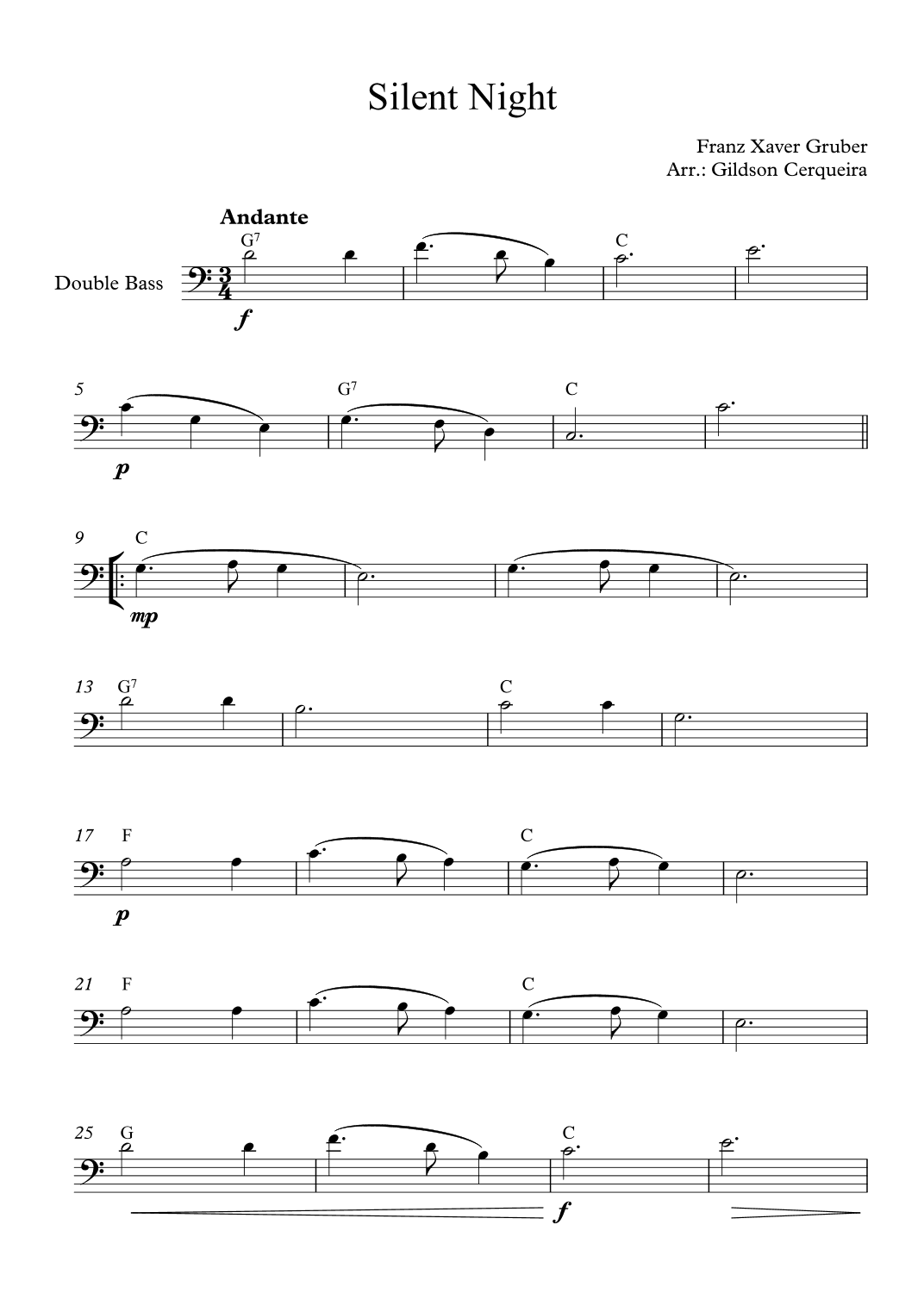 Silent Night (arr. Gildson Cerqueira)