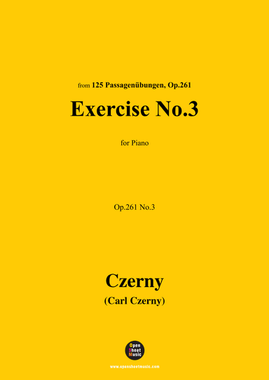 C. Czerny-Exercise No.3,Op.261 No.3 (arr. OSM Press)