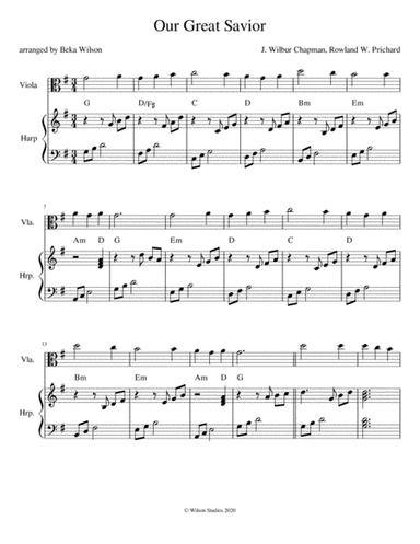Our Great Savior (Jesus What a Friend For Sinners) (arr. Beka Wilson)