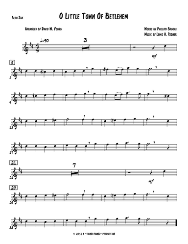 O Little Town Of Bethlehem (arr. David W. Young)