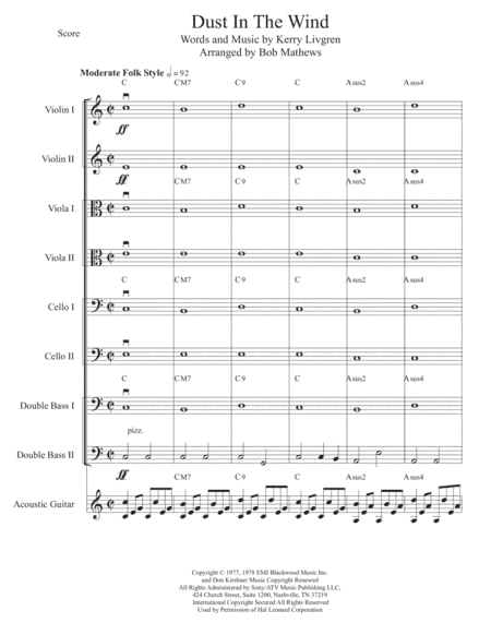 Dust In The Wind (arr. Bob Mathews)