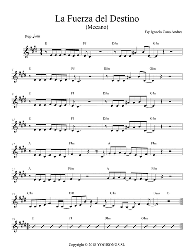La Fuerza Del Destino (arr. Musikeo)