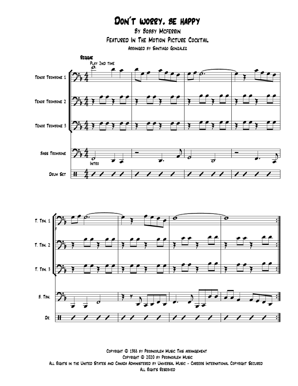 Don't Worry, Be Happy (arr. Santiago González)