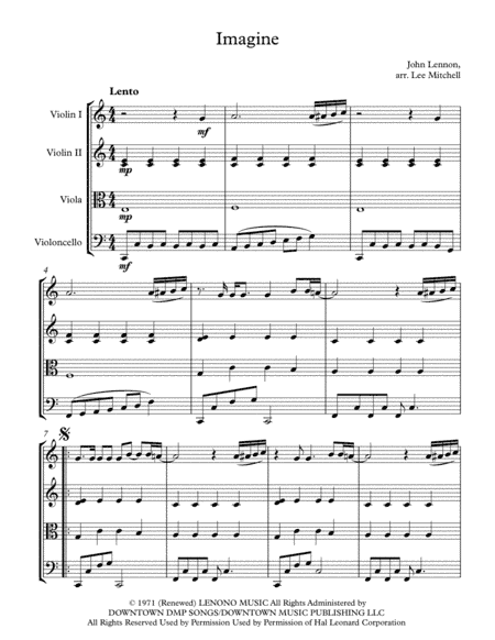 Imagine (arr. Lee Mitchell)
