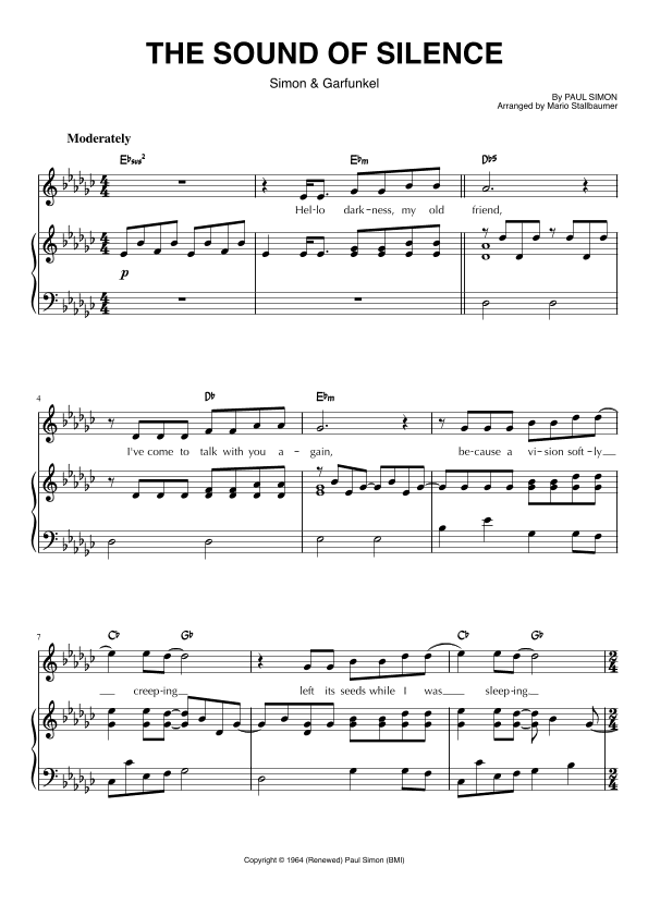 The Sound Of Silence (arr. Mario Stallbaumer)