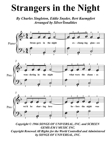 Strangers In The Night (arr. SilverTonalities)