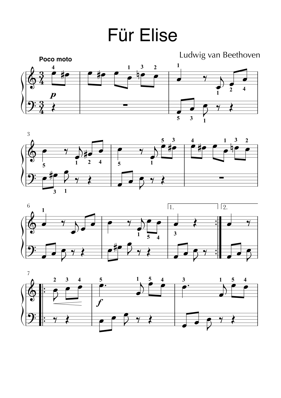 Für Elise (arr. Glauco Fernandes)