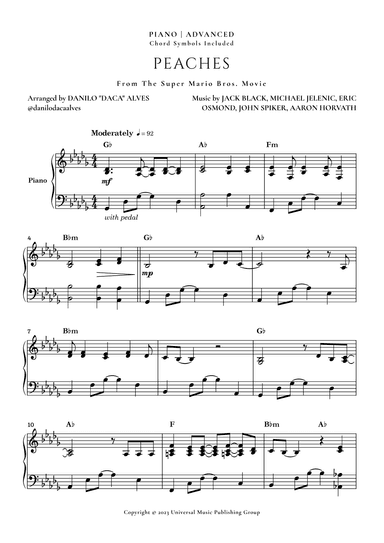 Peaches (arr. Danilo "Daca" Alves)