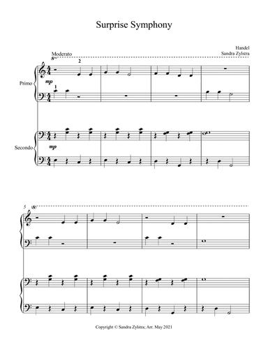 Surprise Symphony (beginning solo with optional elementary duet) (arr. Sandra Zylstra)