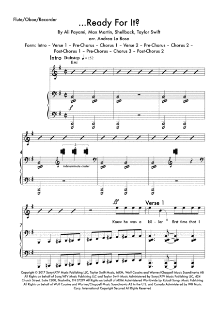 ...ready For It? (arr. Andrea La Rose)
