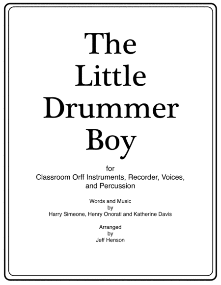The Little Drummer Boy (arr. Jeff Henson)
