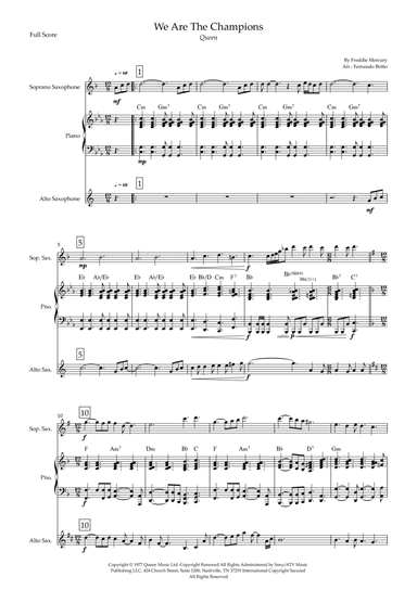 We Are The Champions (arr. Fernando Britto)